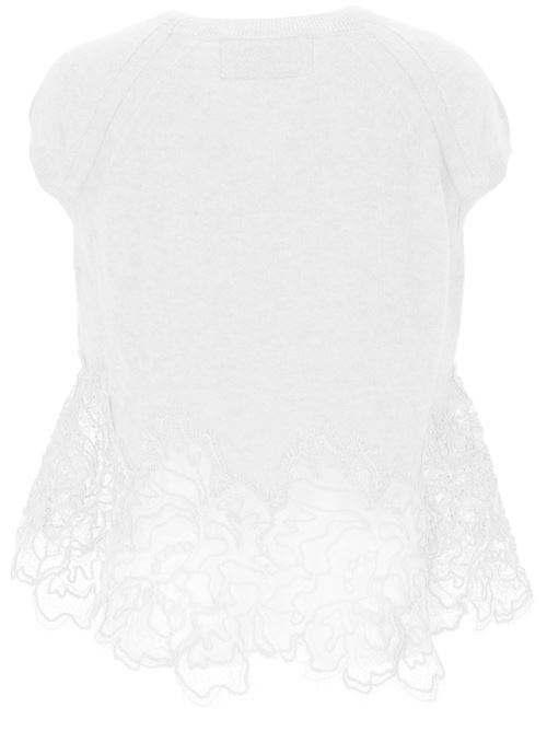 Lace panelling TOP Ermanno Scervino | D455L319APPYU11001